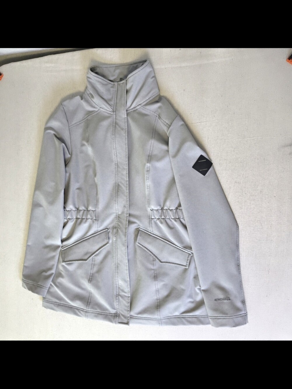The North Face Frida Gray Windwall Softshell Full Zip Parka Jacket Women's M